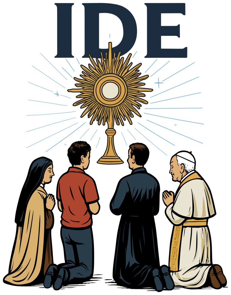 IDE — jovens em adoração ao Santíssimo